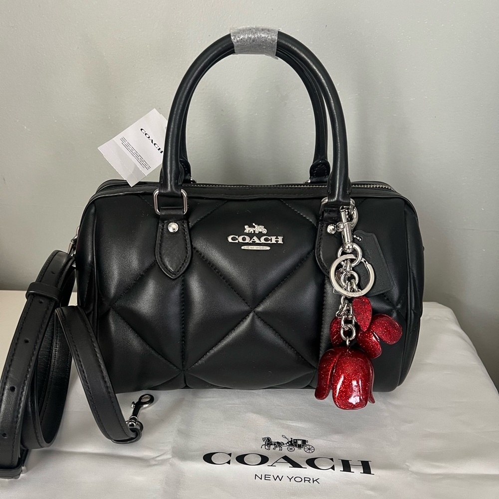 Coach Rowan Satchel With Puffy Diamond Quilting